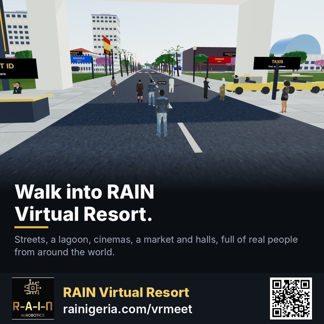 A RAIN Virtual Resort card