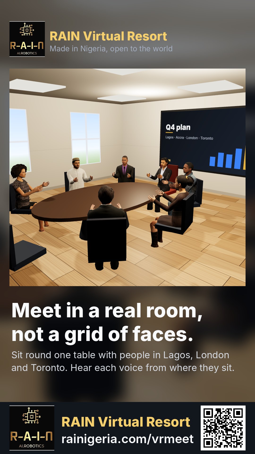A RAIN Virtual Resort story card